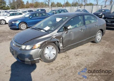 2006 Honda Civic Hybrid from USA, damaged, VIN JHMFA36276S012935
